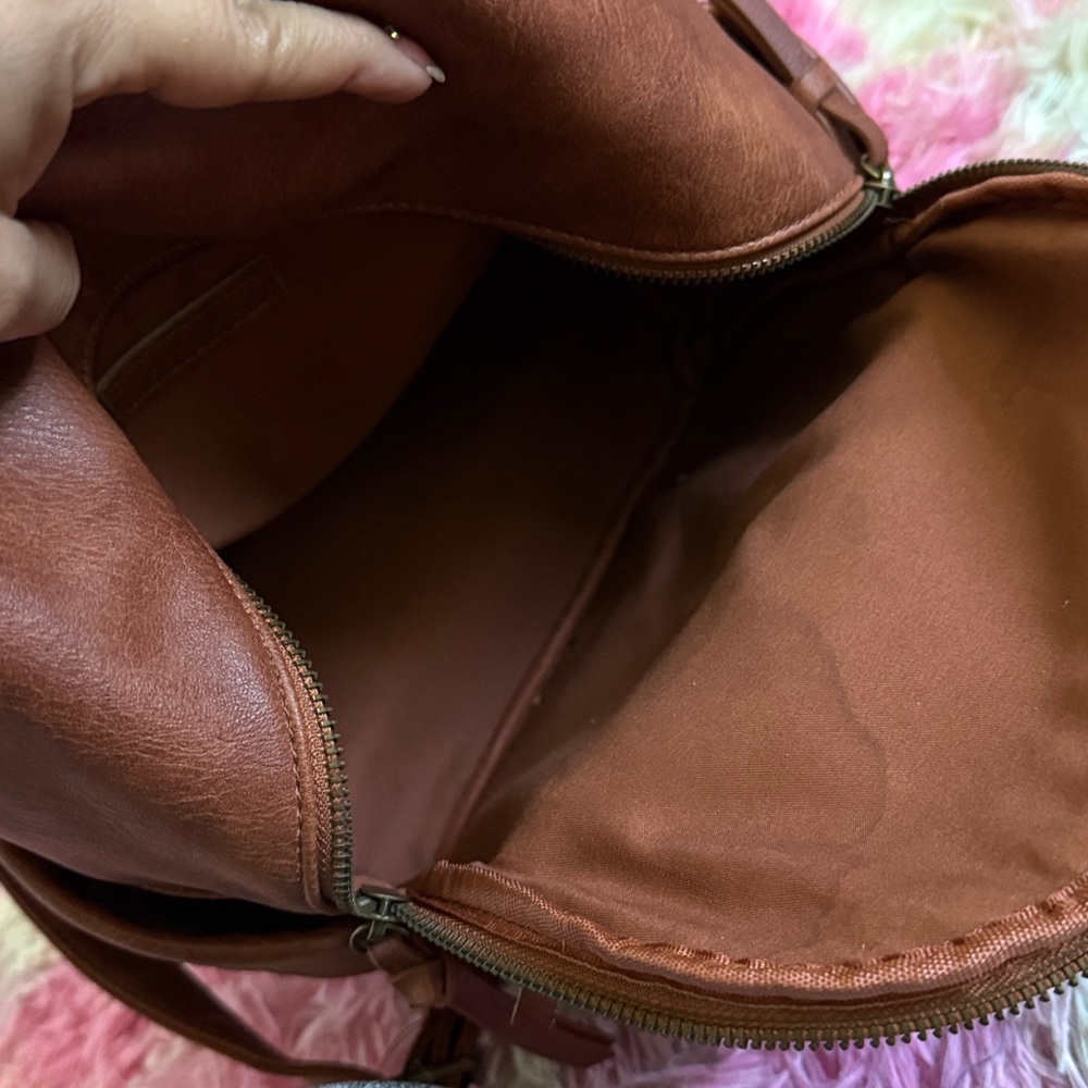 Under One Sky Brown Textured Bag - Picture 8 of 11